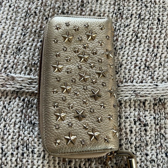 Gold star Jimmy Choo wallet - Picture 4 of 7